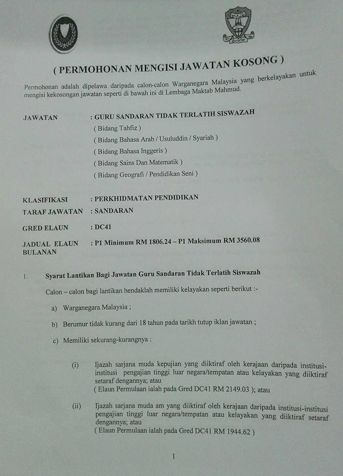 Contoh Soalan Temuduga Maktab Mahmud - Kecemasan u