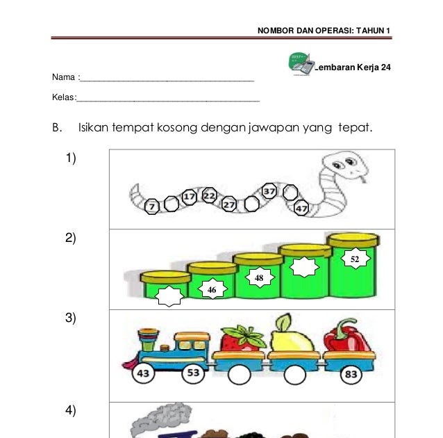 Soalan Matematik Tahun 4 Tambah - Contoh Jos