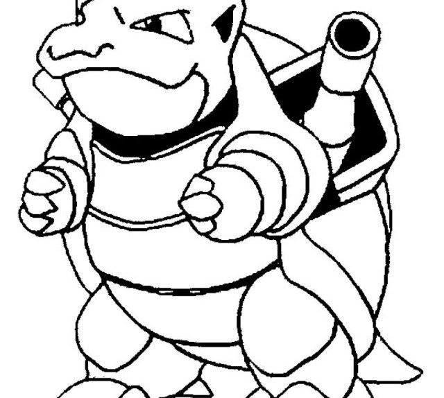 Mega Blastoise Colouring Pages | Coloring Pages