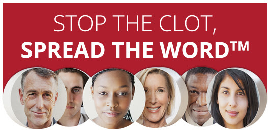 Stop the Clot, Spread the Word Campaign Logo