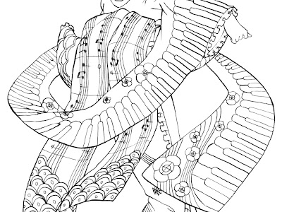 【印刷可能】 線画 塗り絵 無料 女の子 276368