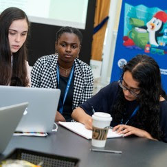 Youth Preparedness Council members work together during an exercise at the Youth Preparedness Summit