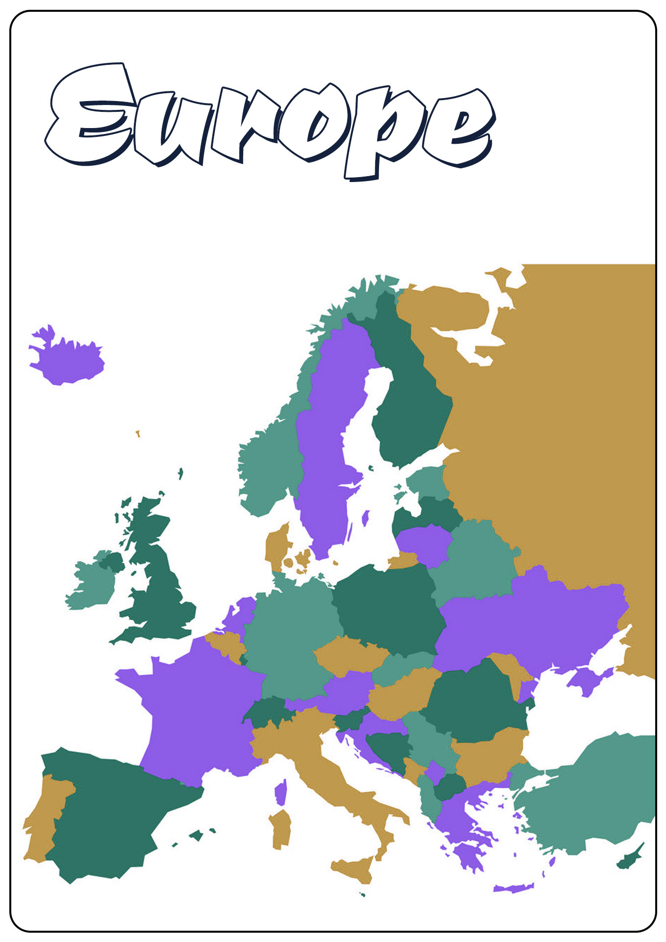 elgritosagrado11: 25 Elegant Map Of Europe Without Country Names