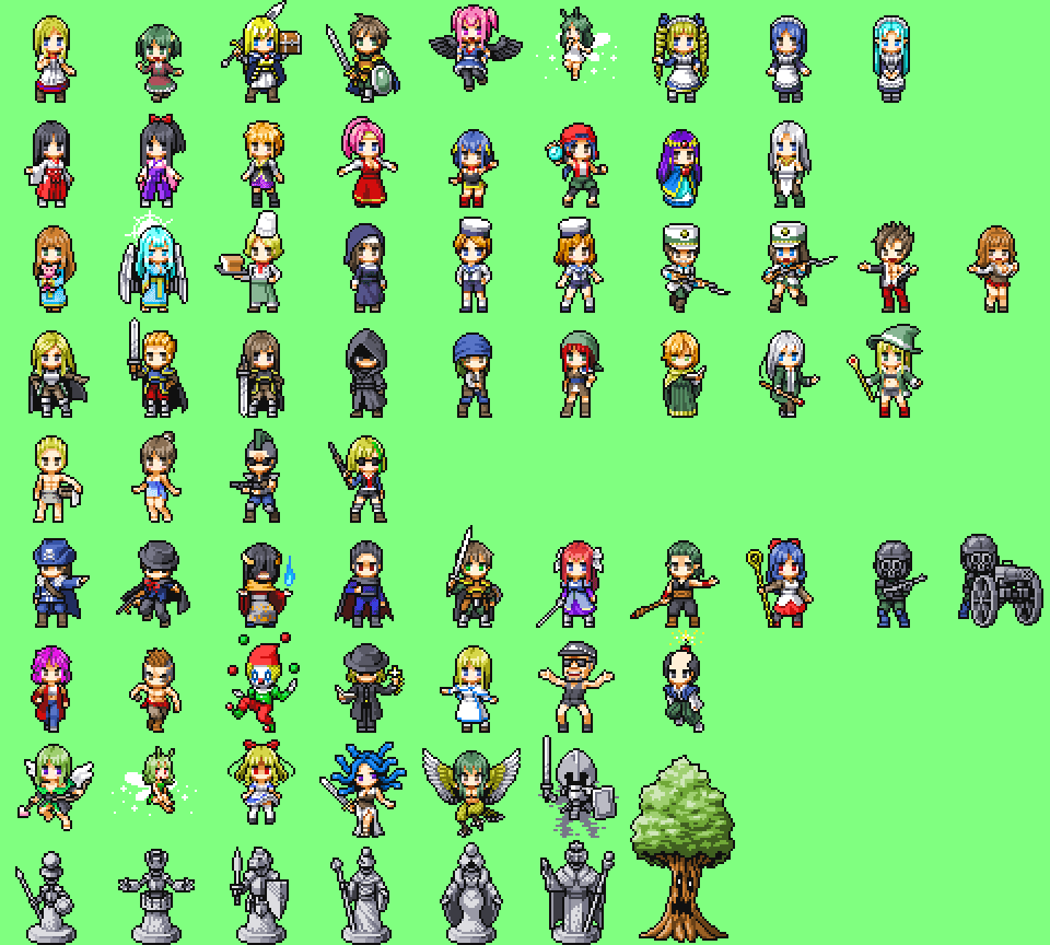 ぜいたく Elona キャラチップ 作り方 がじゃなたろう