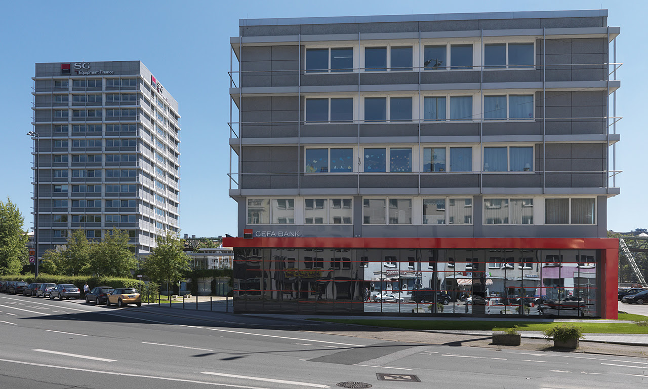 Alle produkte für landschaftsarchitekten und den galabau. Projekt Gewerbe Bankfiliale Bauart Architekten