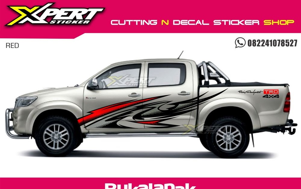 27+ Terkini Cutting Sticker Mobil Pick Up Hilux