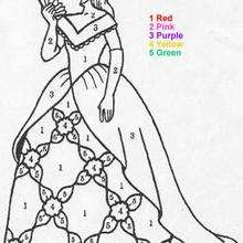 Disney princess color by number. Princess Coloring Pages Hellokids Com