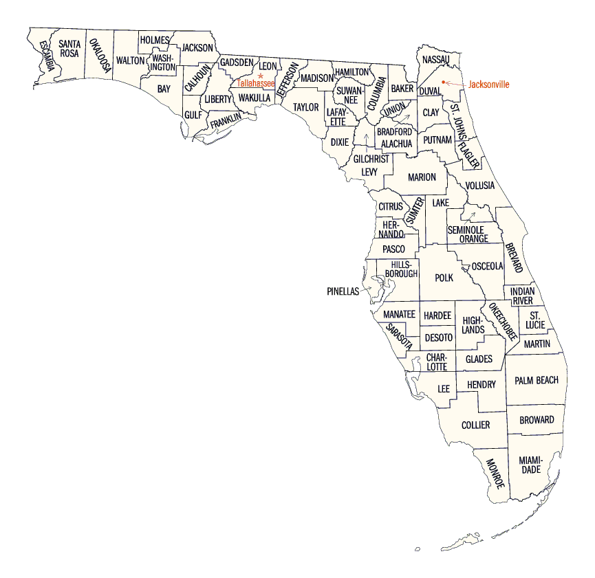 Florida Zip Code Map