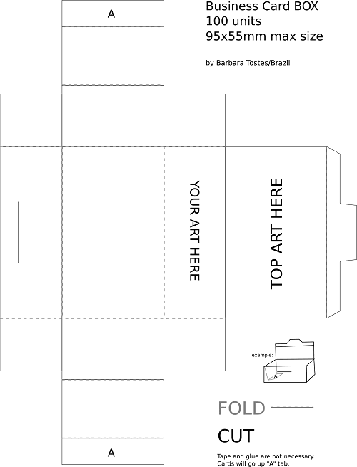 By ekonomist yayinevi free to try. Business Card Box Template Free Printable Papercraft Templates