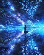 ユニーク幻想的 夜空 女の子 イラスト ただのディズニー画像