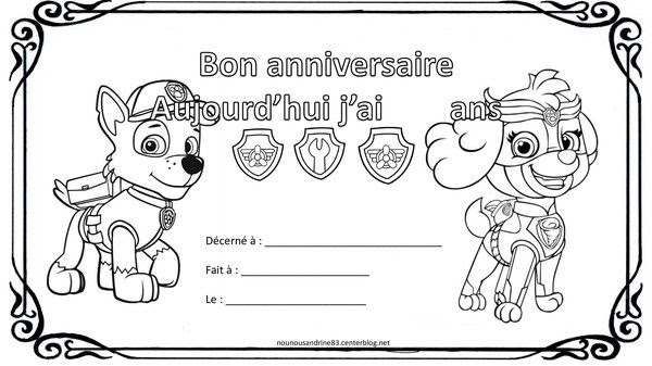 選択した画像 Bon Anniversaire Pat Patrouille Joyeux Anniversaire Pat Patrouille 3 Ans Muryopngjpe2qbx