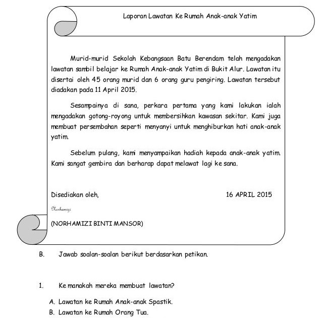 Soalan Bahasa Melayu Tahun 3 Sjkt - Kuora k