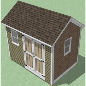 8x12 gambrel shed roof plans myoutdoorplans free