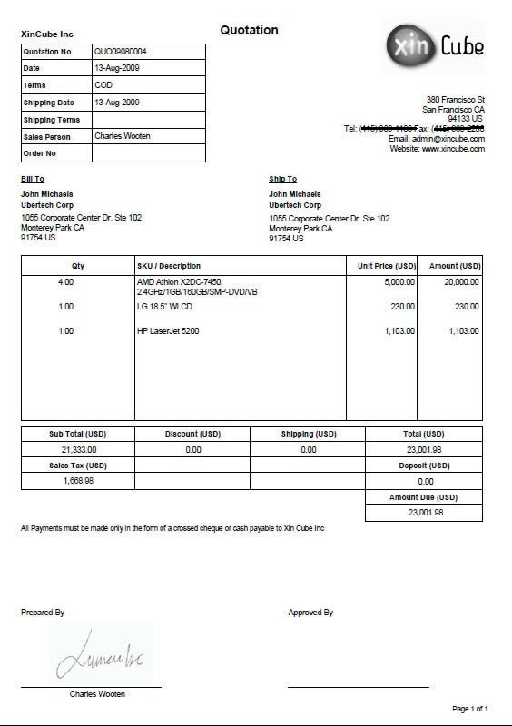 Contoh Quotation Letter - Contoh Cit