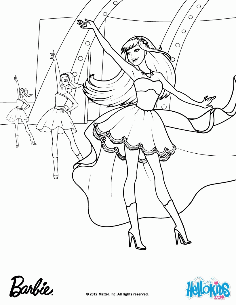 Coloring pages for children are a favorite item, since they can be discovered in any library or store for children. Coloring Charm School Barbie Princess Clip Art Library