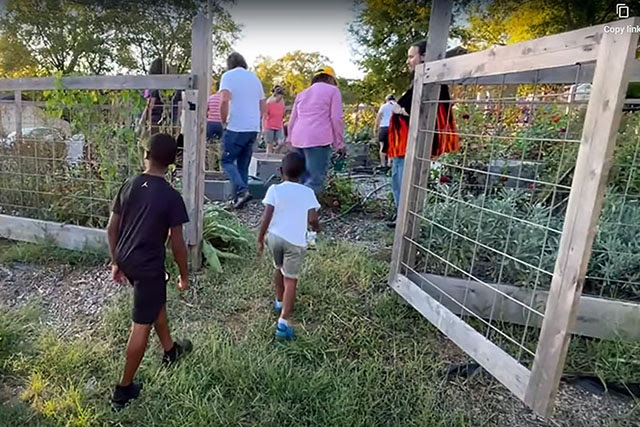 Focusing on food can be an important part of creation care. Buying produce from local farmers creates relationships and cuts down on fossil fuels used to transport food long distances. Video image courtesy of United Methodist Communications by UM News.