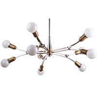 Miseno 10-light mid-century modern chandelier