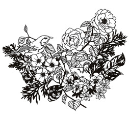 100以上 花 切り絵 花 切り絵 Pictngamukjpztpg