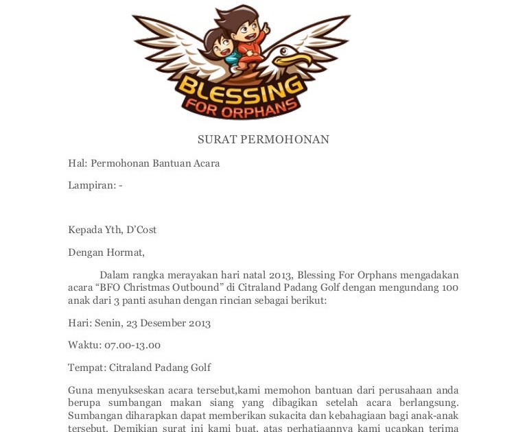 Contoh Surat Permohonan Dana Natal 19 Contoh Surat Donatur 17 Agustus Surat Ini Pun Pada Dasarnya Termasuk Salah Sati Contoh Surat Permohonan Ozie Reidy