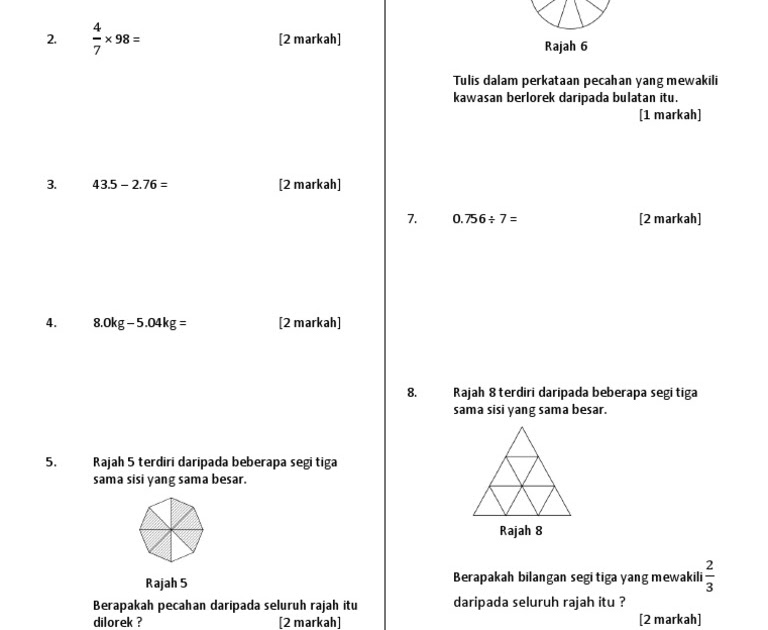 Soalan Matematik Mengikut Topik - Selangor i