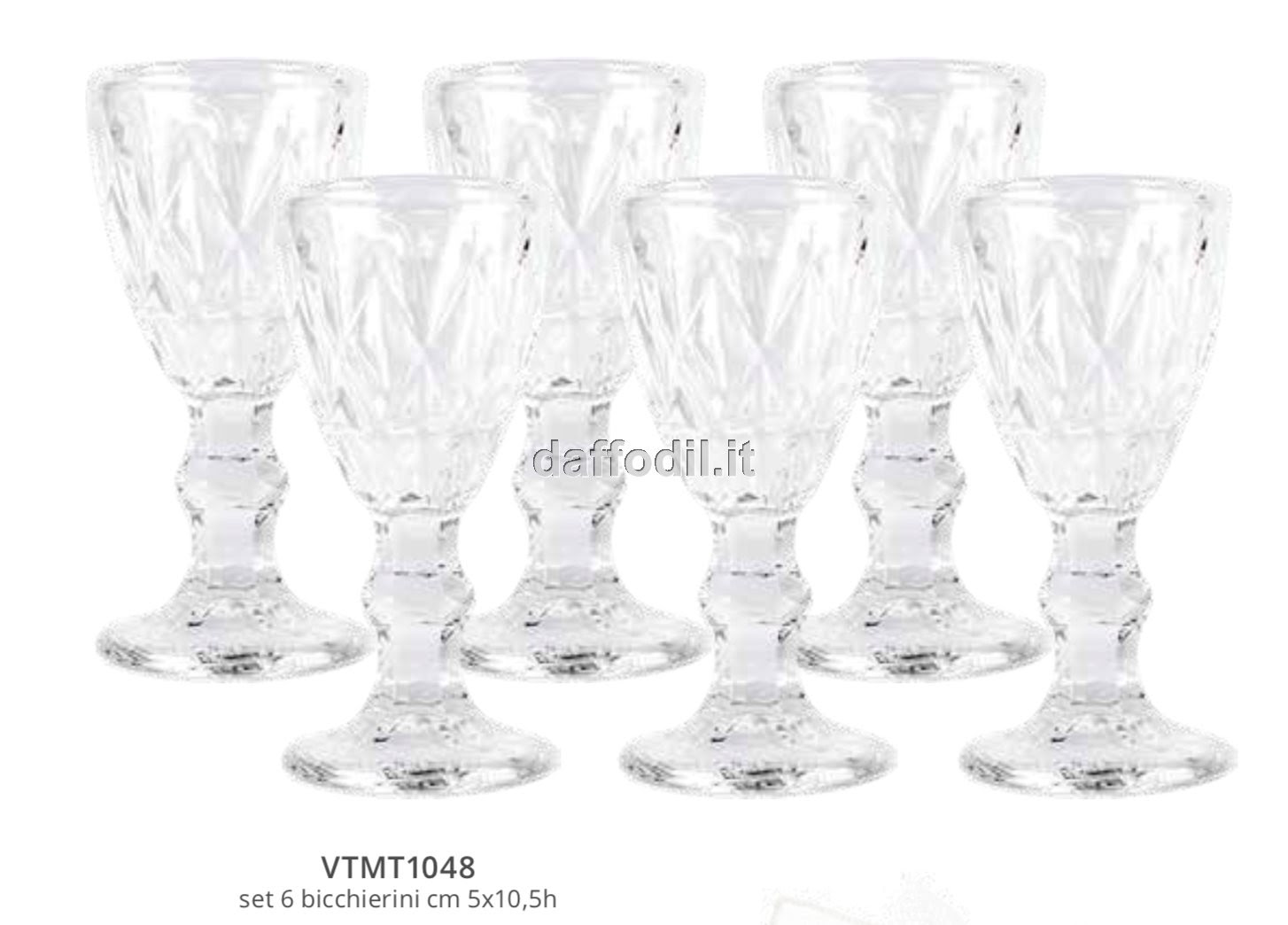 Bomboniera cuorematto 2021 zuccheriera in ceramica bianca con bomboniere per matrimonio. Harmony Set 6 Bicchieri Liquore In Vetro Daffodil Bomboniere