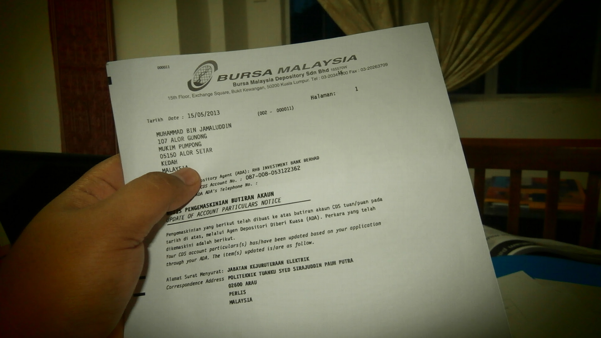 Surat Permohonan Naik Haji - Selangor x