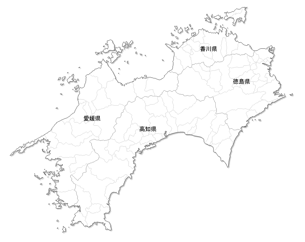 ベストオブ 四国 の 地図 フリー イラスト 写真