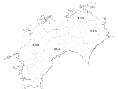 四国 の 地図 フリー 217136