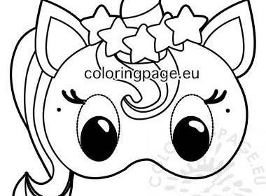 Unicorn Unicorn Mask Coloring Unicorn Lol Coloring Pages