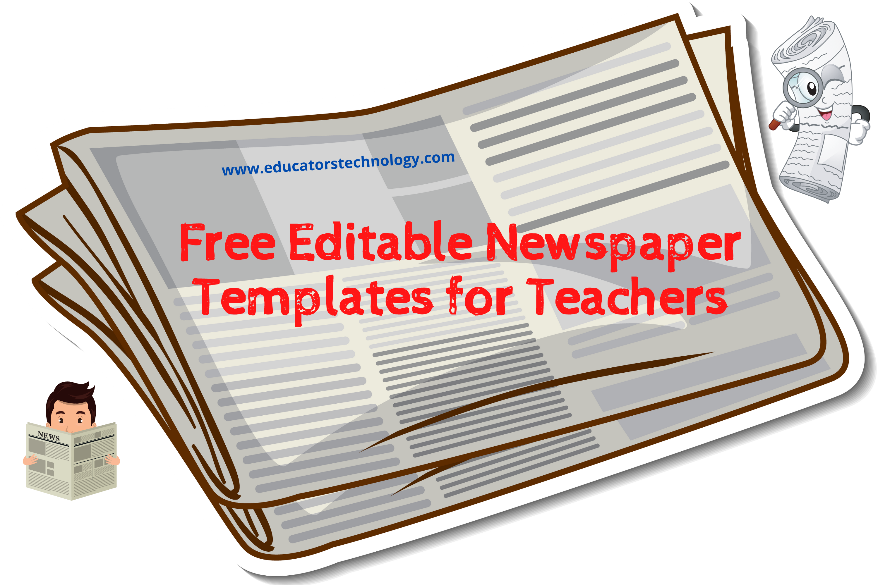 Free Editable Newspaper Templates Educational Technology And Mobile Learning
