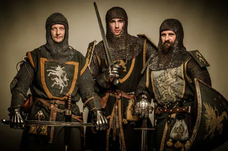 Three medieval knights: Candles Out, Sad Songs Singer Expired News.