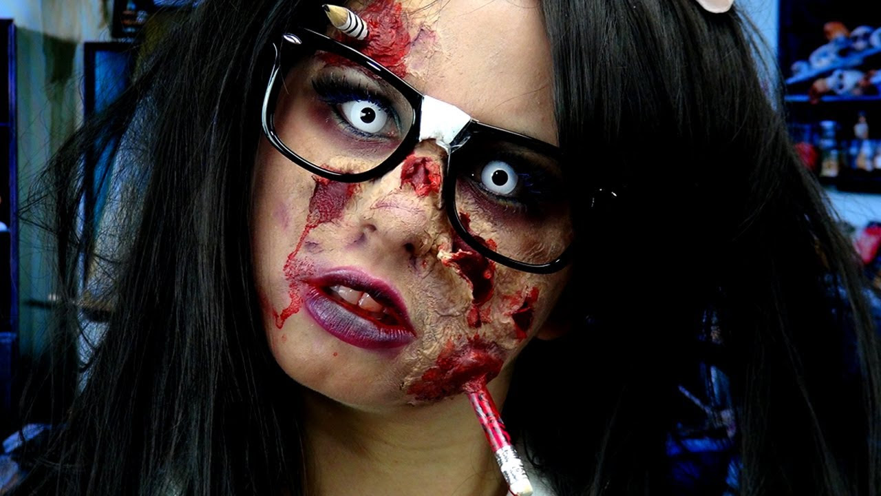 Scary halloween makeup with glasses - Clinton Costume Glasses - Costume