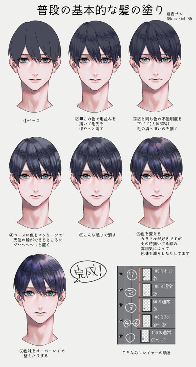 髪型 男性 イラスト Khabarplanet Com