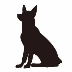 美しい花の画像 心に強く訴える犬 シルエット イラスト 簡単