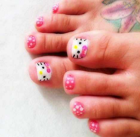 Uñas decoradas para niña de los pies,Imagenes | Uñas decoradas