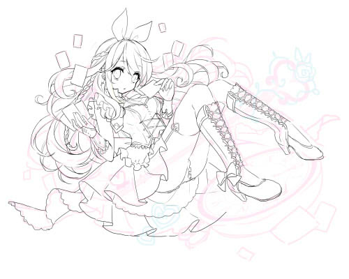 無料ダウンロード イラスト 下書き かわいい無料イラスト素材