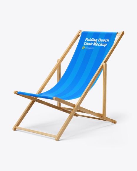 Download Download Folding Beach Chair Mockup - Half Side View ...