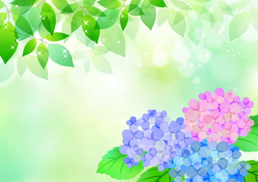 動物画像無料 これまでで最高の紫陽花 葉っぱ イラスト