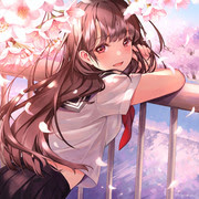 春 桜の 春 可愛い 女の子 イラスト
