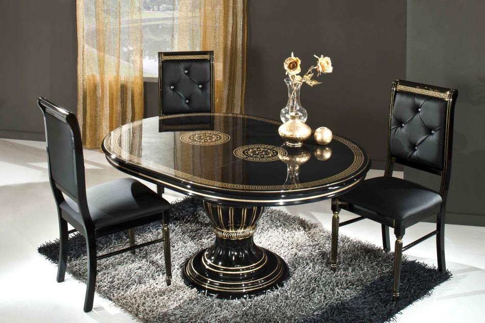 Hence, it is perfect for modern and contemporary styles interiors. Rossella Black Round Extendable Dining Table Made In Italy