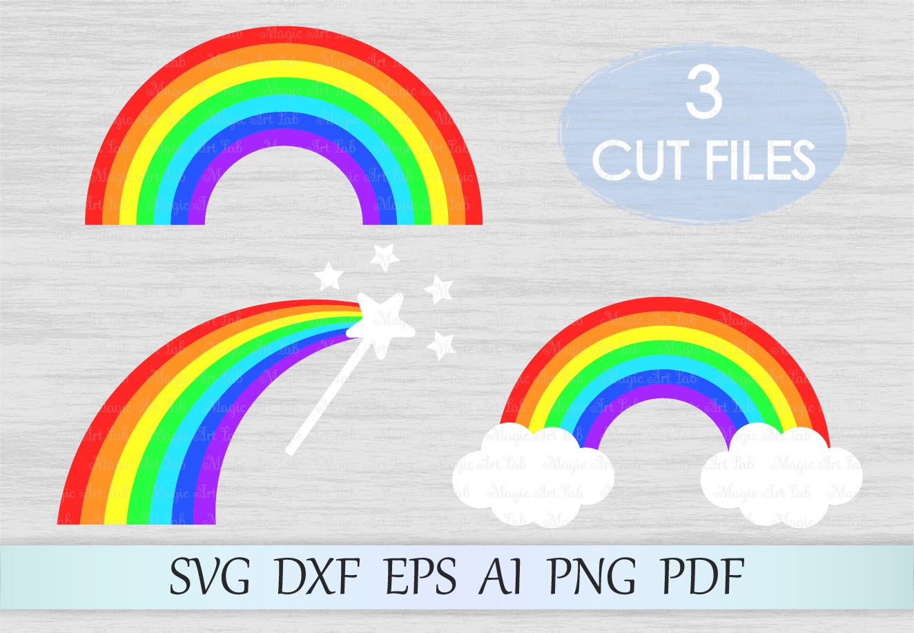 Download Free Rainbow Svg Png Eps Dxf File