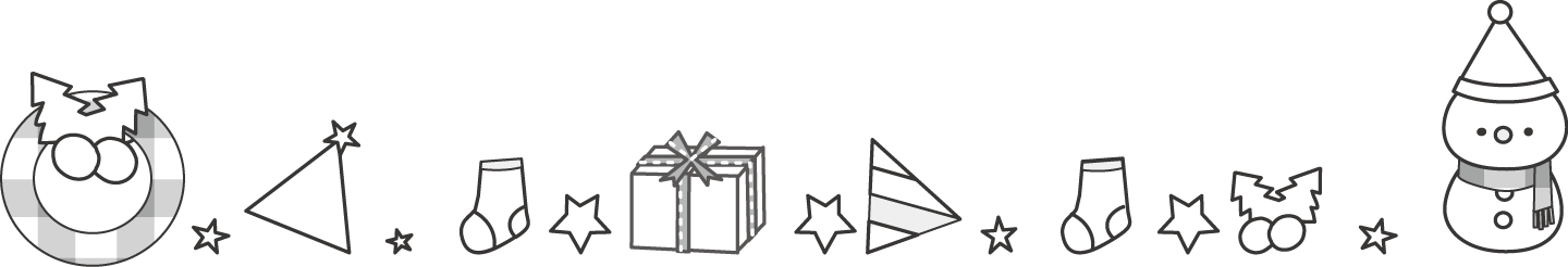 Japan Image クリスマス イラスト 白黒