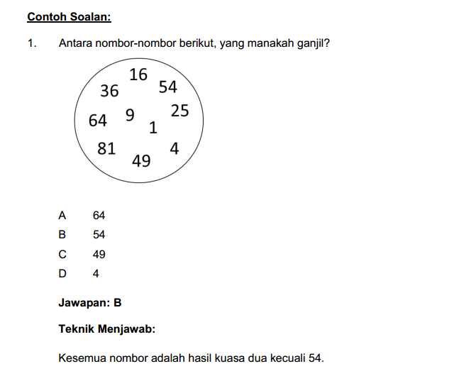 Contoh Soalan Matematik Psikometrik Pembantu Setiausaha 