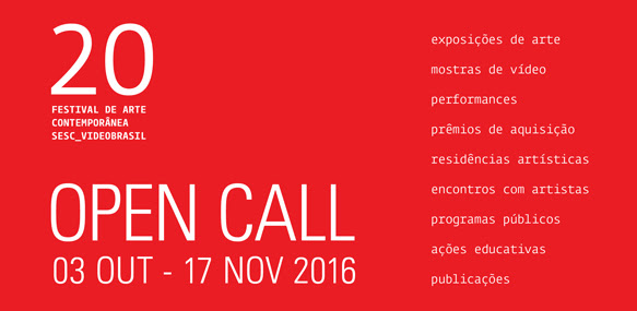 Open Call - 20º Festival de Arte Contemporânea Sesc_Videobrasil