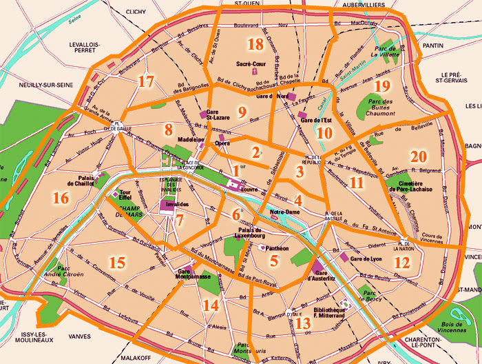 Carte De Paris World Of Map