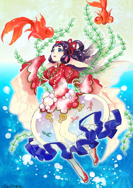 最高のイラスト画像 新着美しい 金魚 イラスト 綺麗