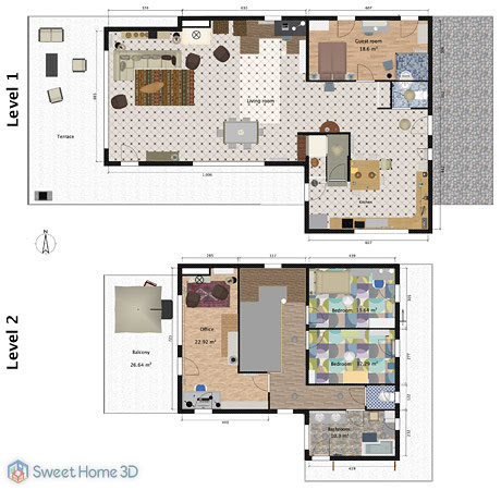Interior design software sweet home 3d is an open source interior design software that helps you place your furniture on a house 2d plan, with a 3d preview. Sweet Home 3d Gallery