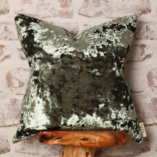 We did not find results for: Olive Green Crush Velvet Statement Cushion Cover By Lucy Fry Design