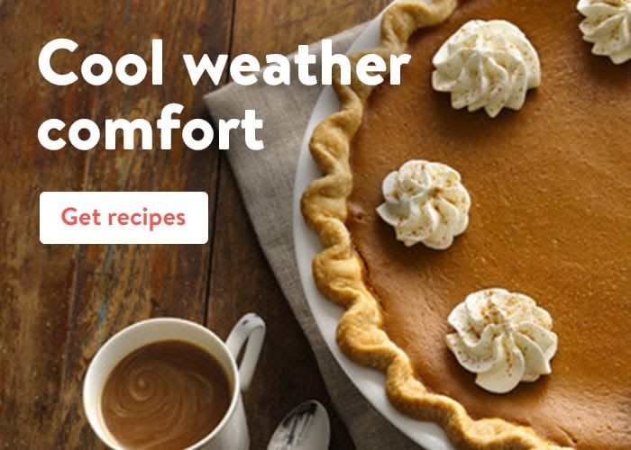 Cool weather comfort food recipes