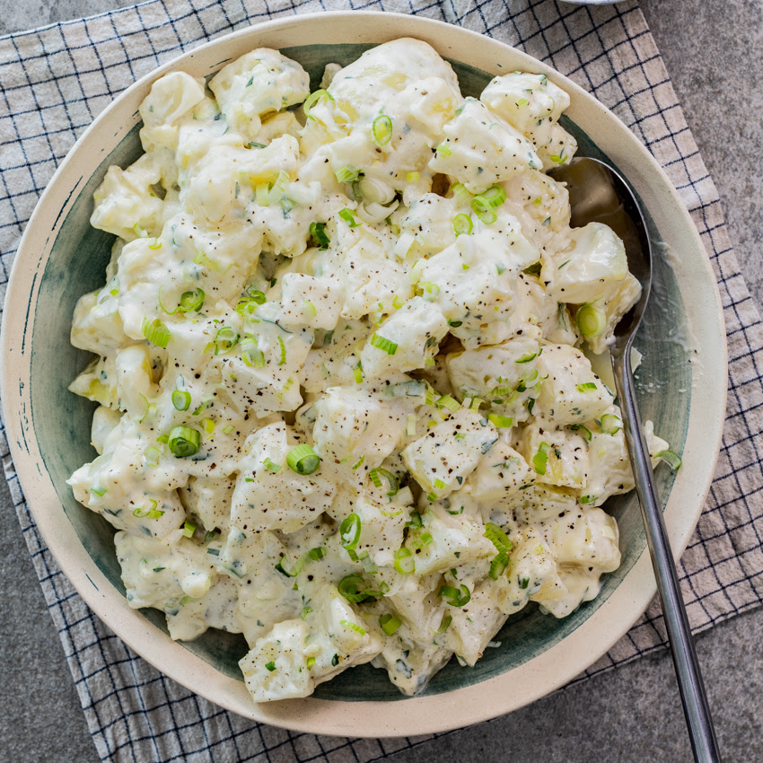 Possibly the tastiest potato salad ever. Easy Creamy Condensed Milk Potato Salad Simply Delicious